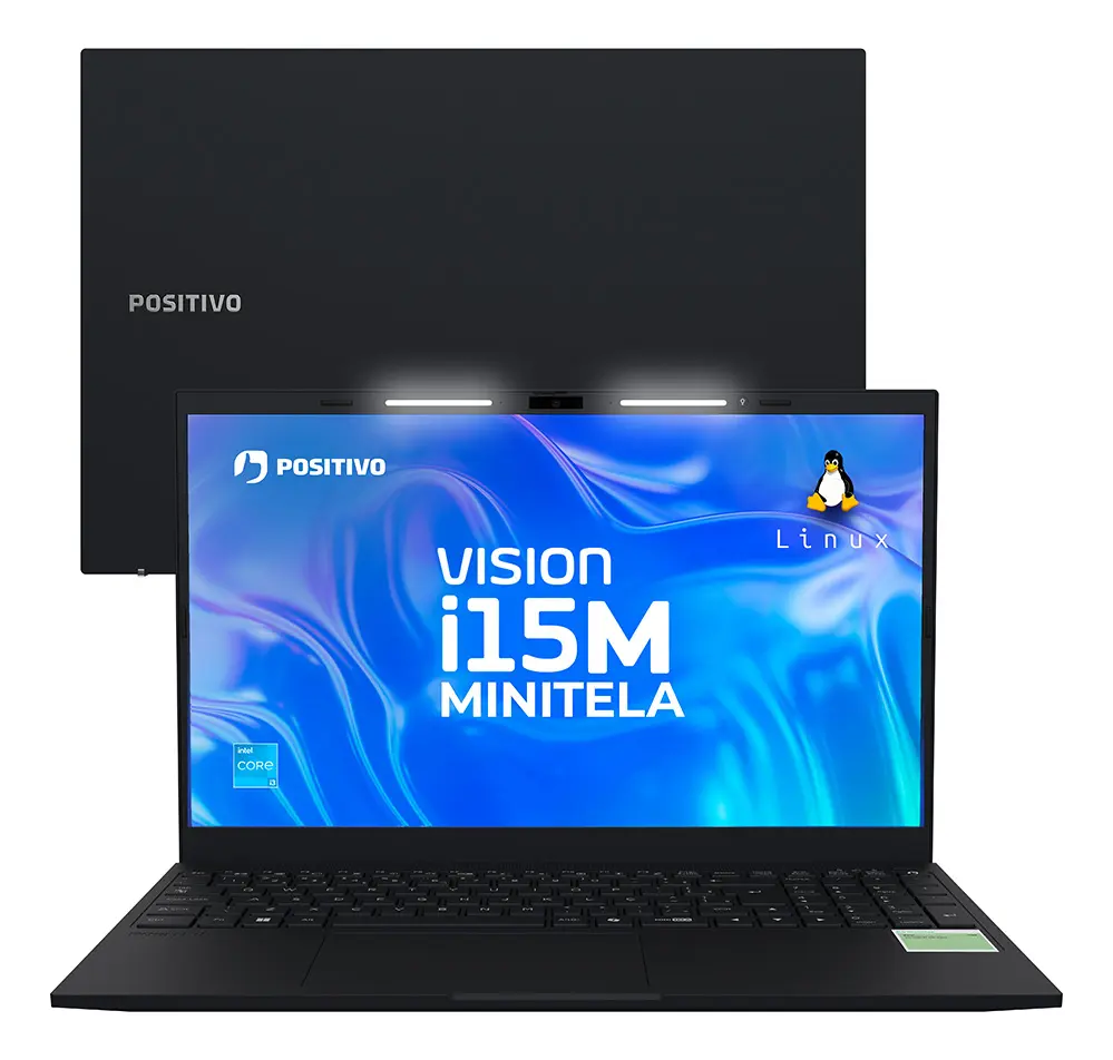 Notebook Positivo Vision I15M Intel Core I3-N300, 8GB, 256GB, 15.6″ FHD IPS - Linux