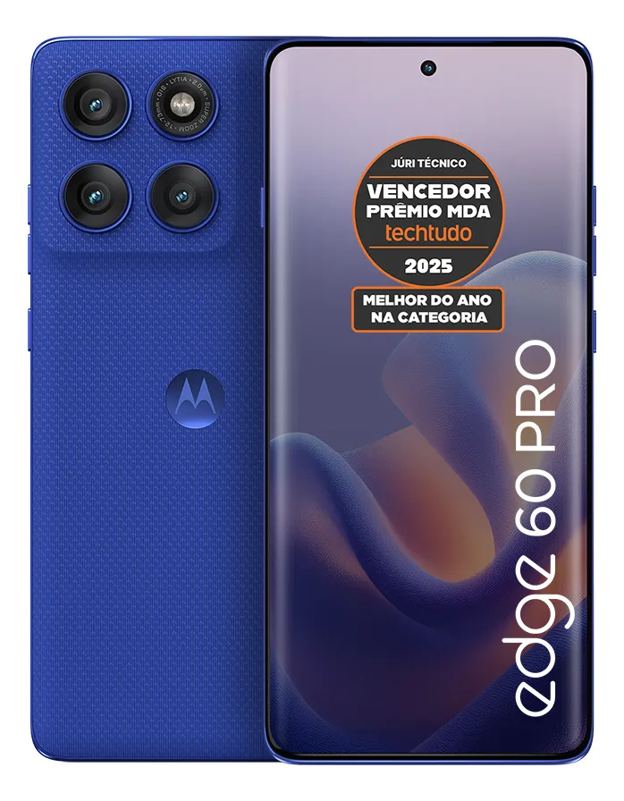Celular Motorola Edge 60 PRO 5G, 24GB(12GB RAM + 12GB Ram Boost), 256GB, Tela 6.7“ 120Hz