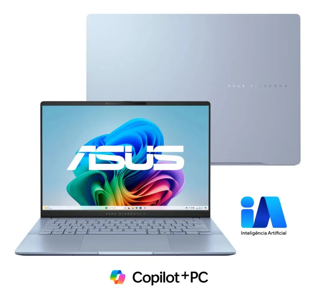Notebook ASUS Vivobook S14 S5406SA-QD299W Intel Ultra 7 256V 16GB 512GB 14″ WUXGA OLED Windows 11