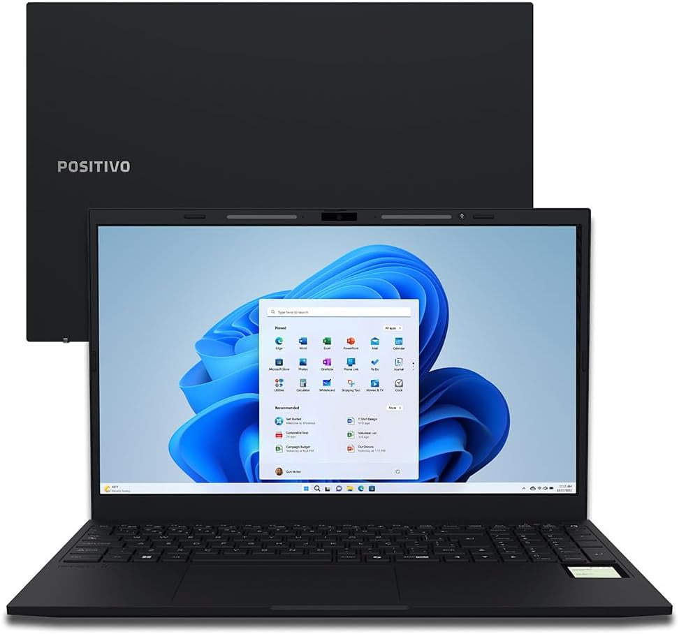 Notebook Positivo Vision R15M R58256BI-15 AMD Ryzen 5 5625U, 8GB, 256GB, 15.6″ FHD IPS – Windows 11